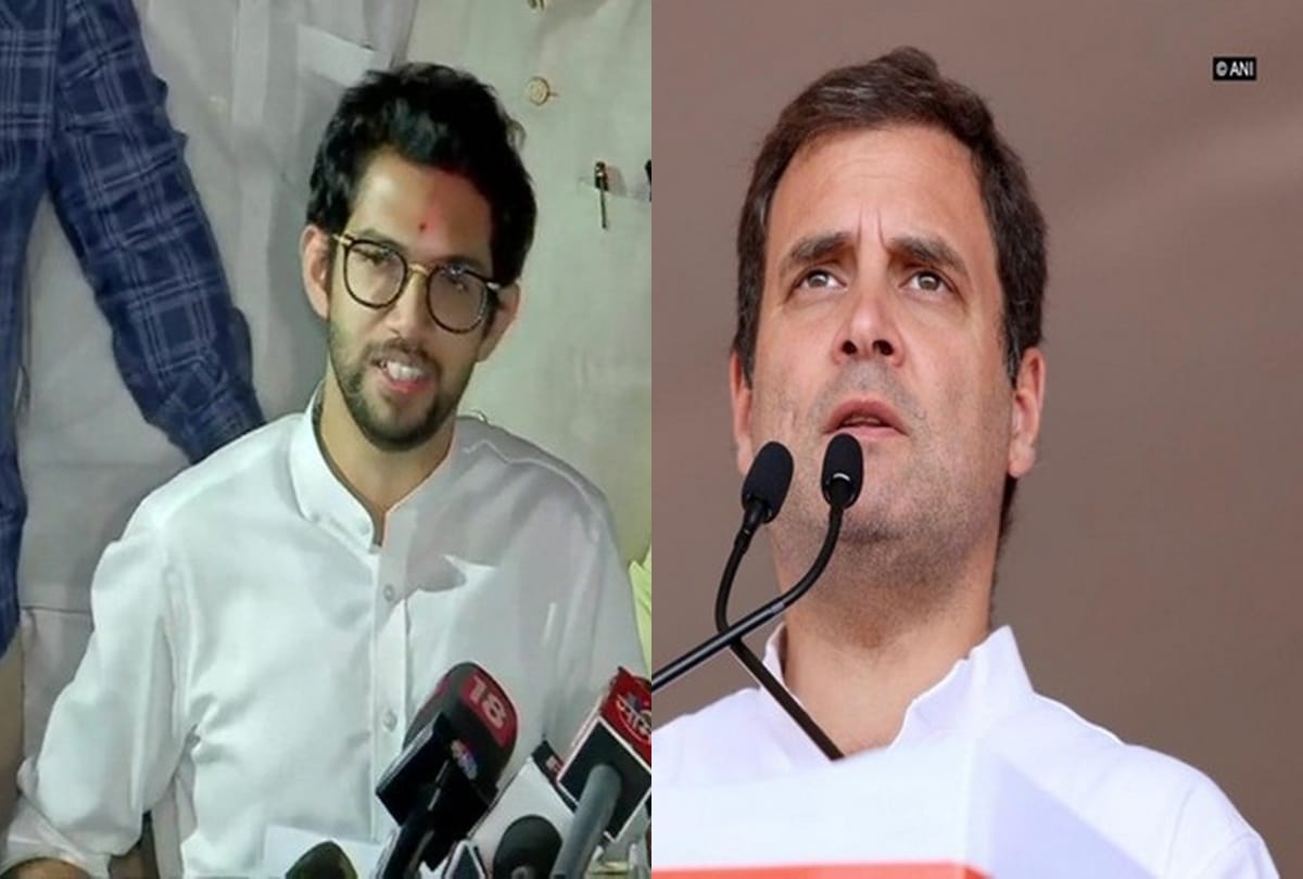 Aditya Thackeray meet Rahul Gandhi at his residence first time, Shiv Sena Congress Maharashtra Govt