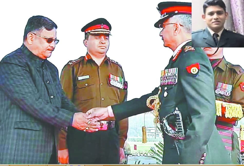 Sena Medal Honor to Martyr Major Chitresh Bisht on Army day 2020