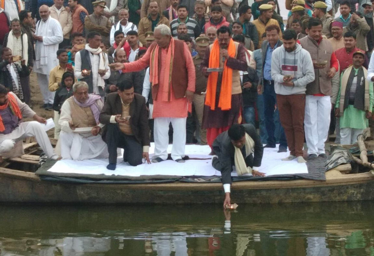 Water Aarti also started in Yamuna River