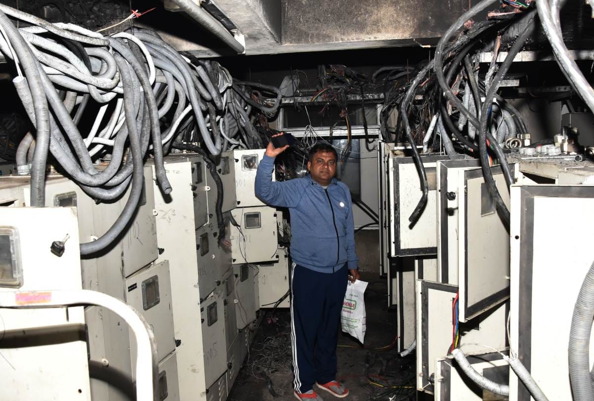 fire broke out in tower of eldeco eternia in lucknow