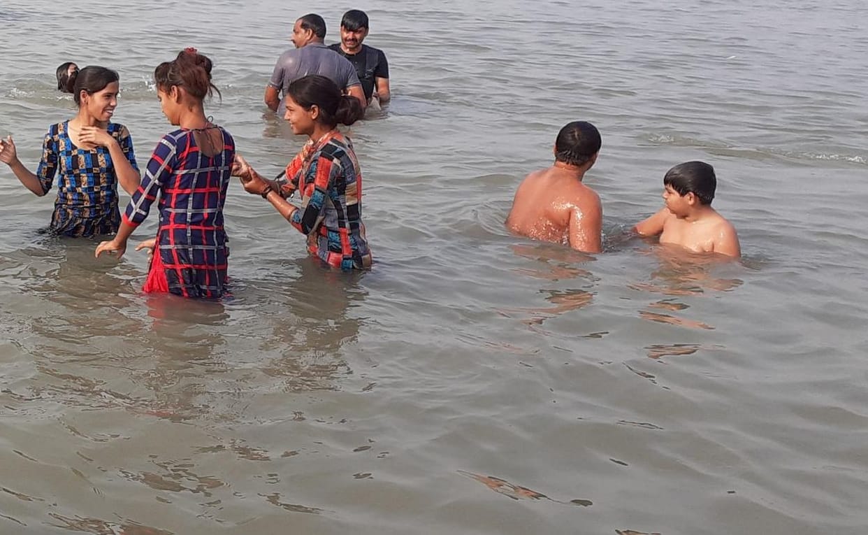 gangabath in the event of makar sankranti