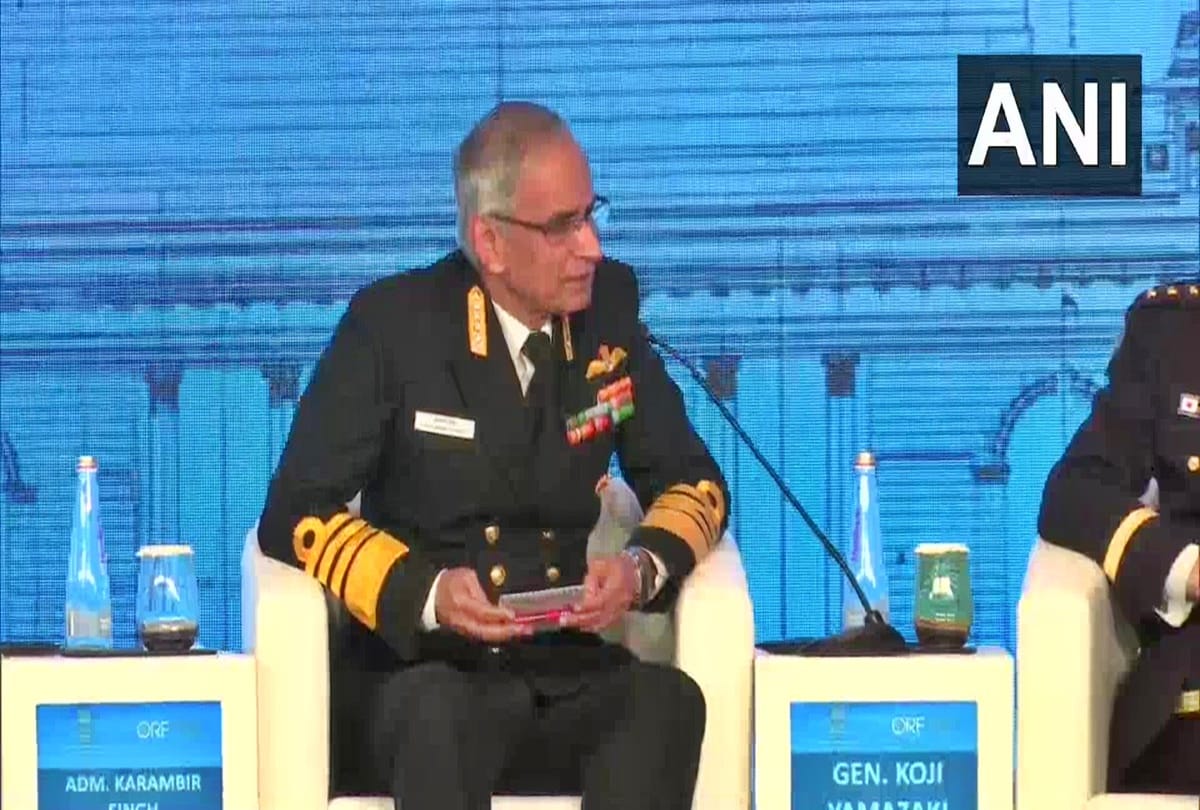 Navy Chief Karambir Singh in Raisina Dialogue said China ships entered our Exclusive Economic Zones