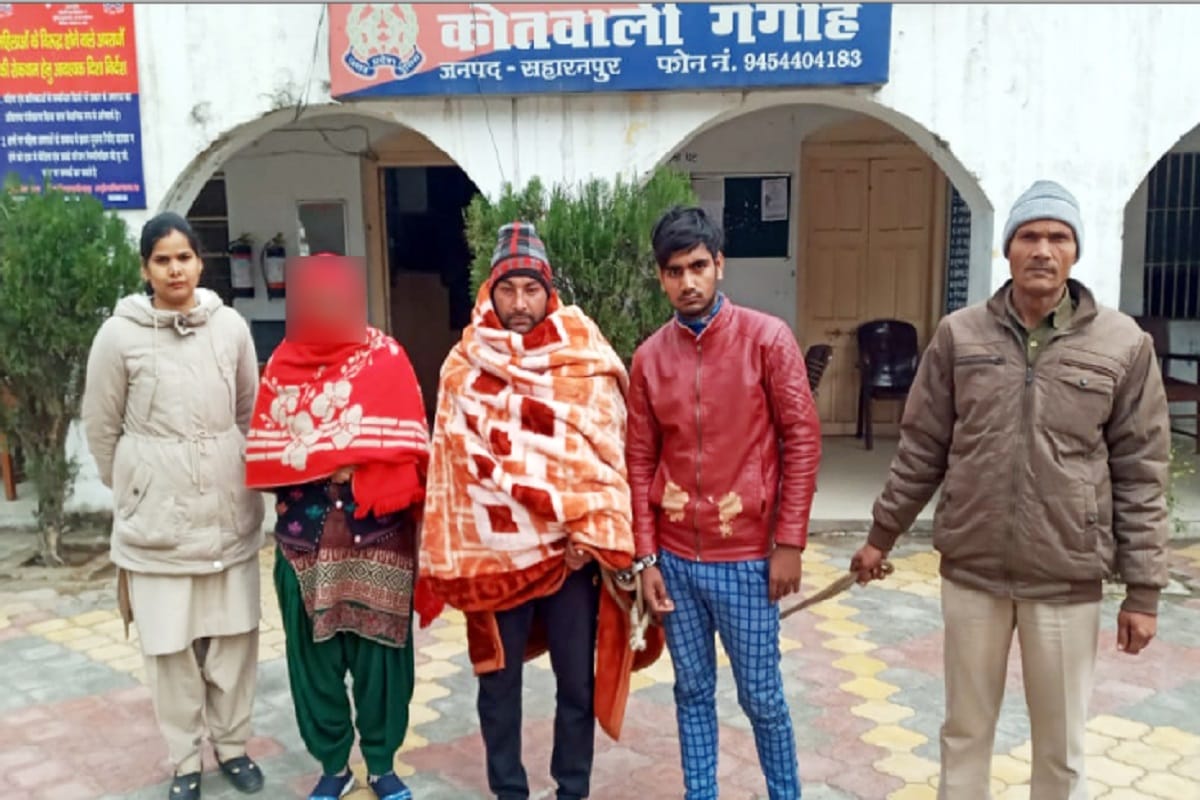 Police has arrested four accused including woman with smack in Saharanpur city