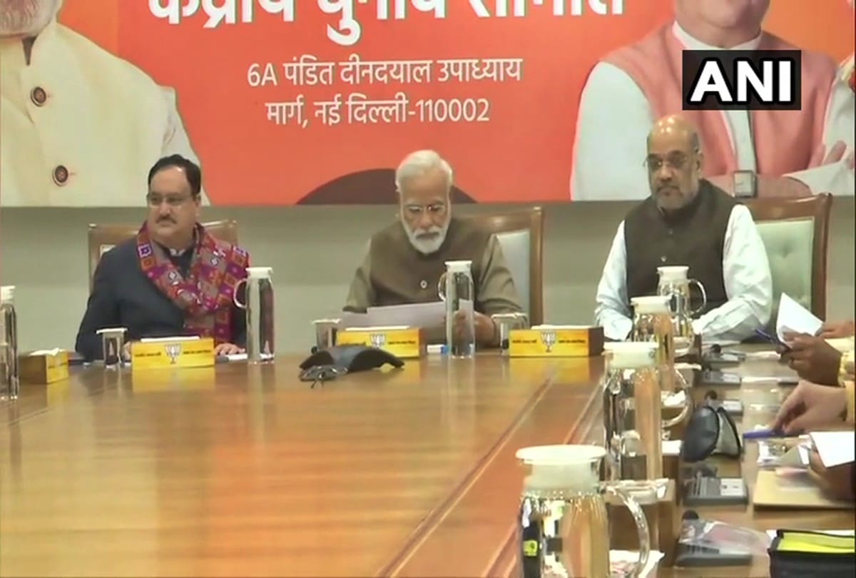 BJP CEC meeting at Party Headquarters, Amit Shah and other Union ministers Present