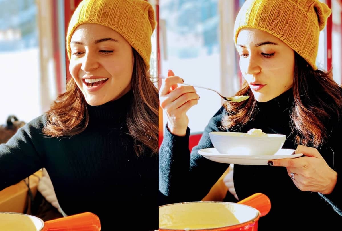 anushka sharma no makeup look in latest social media post