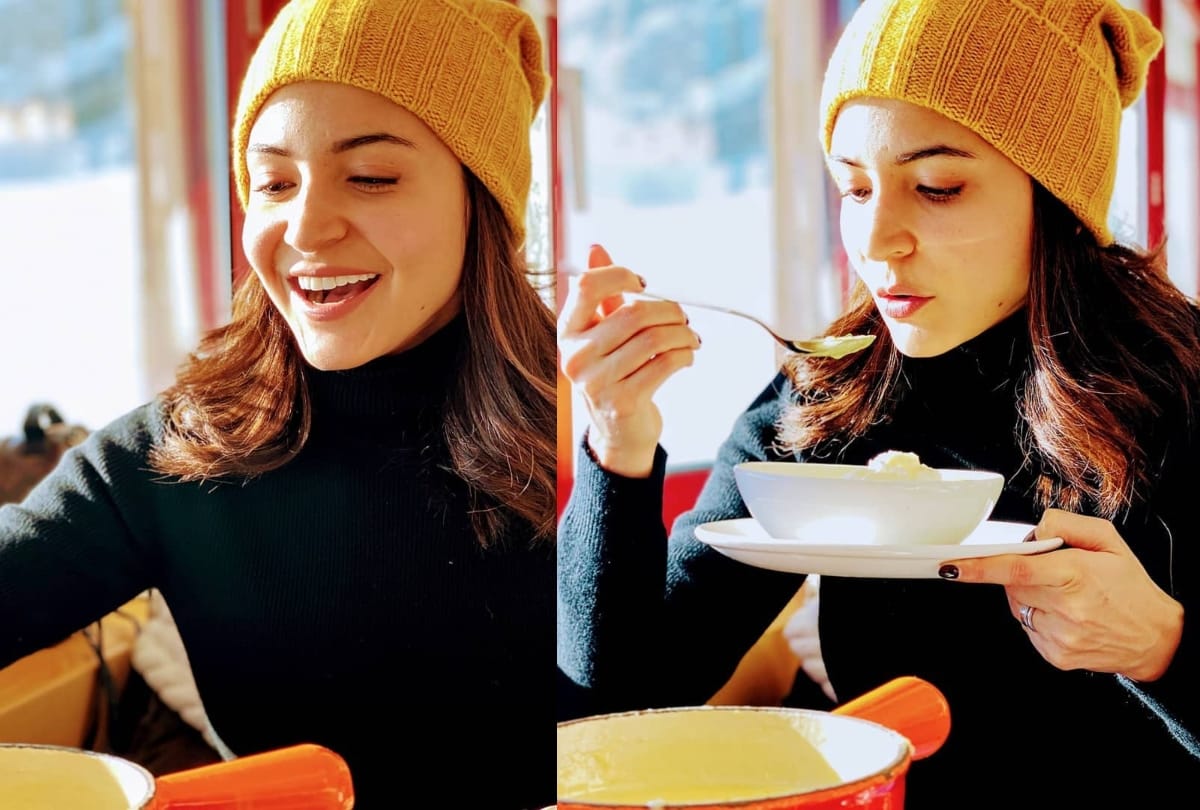anushka sharma no makeup look in latest social media post