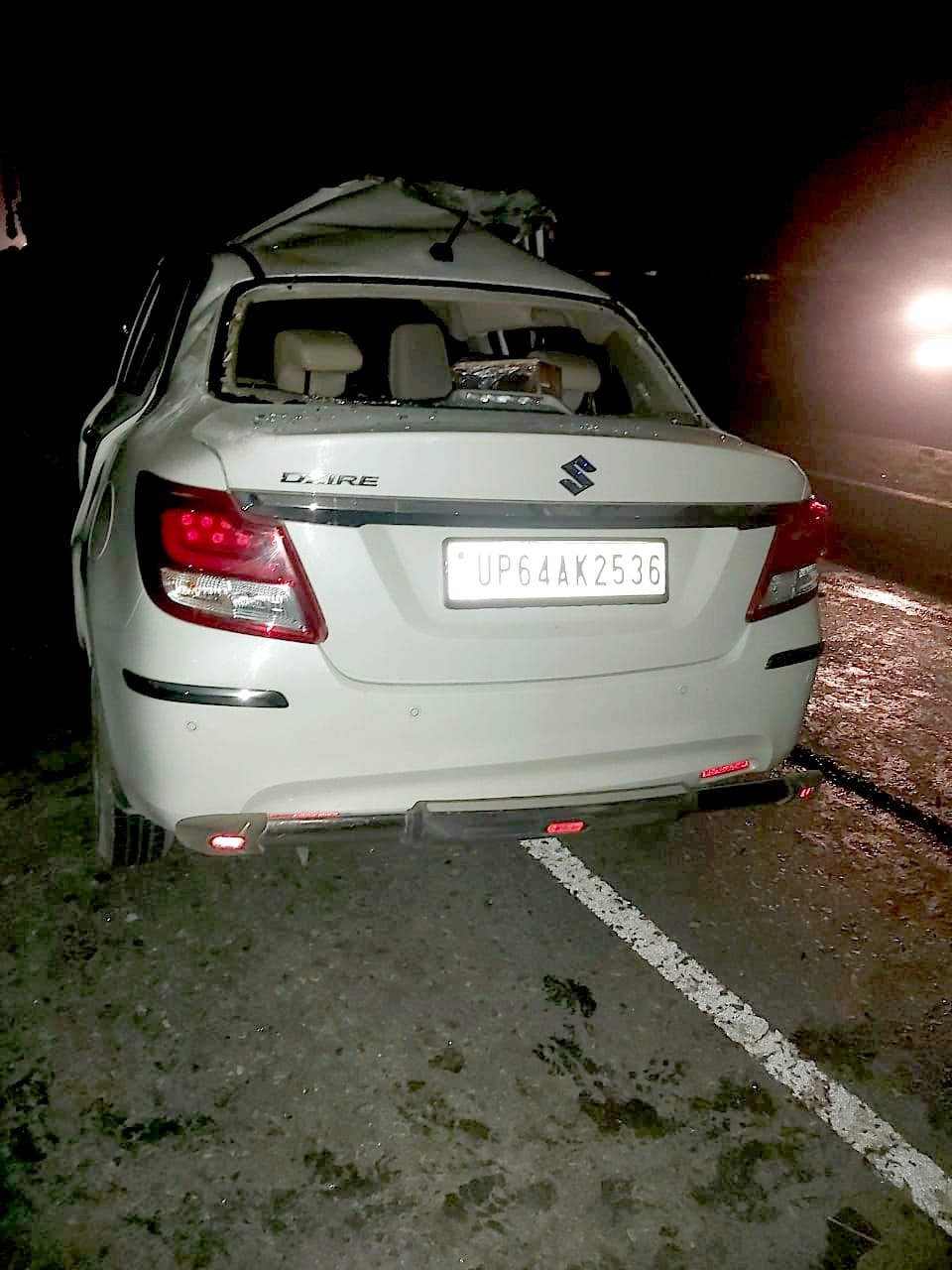 The car entered the truck, the couple died