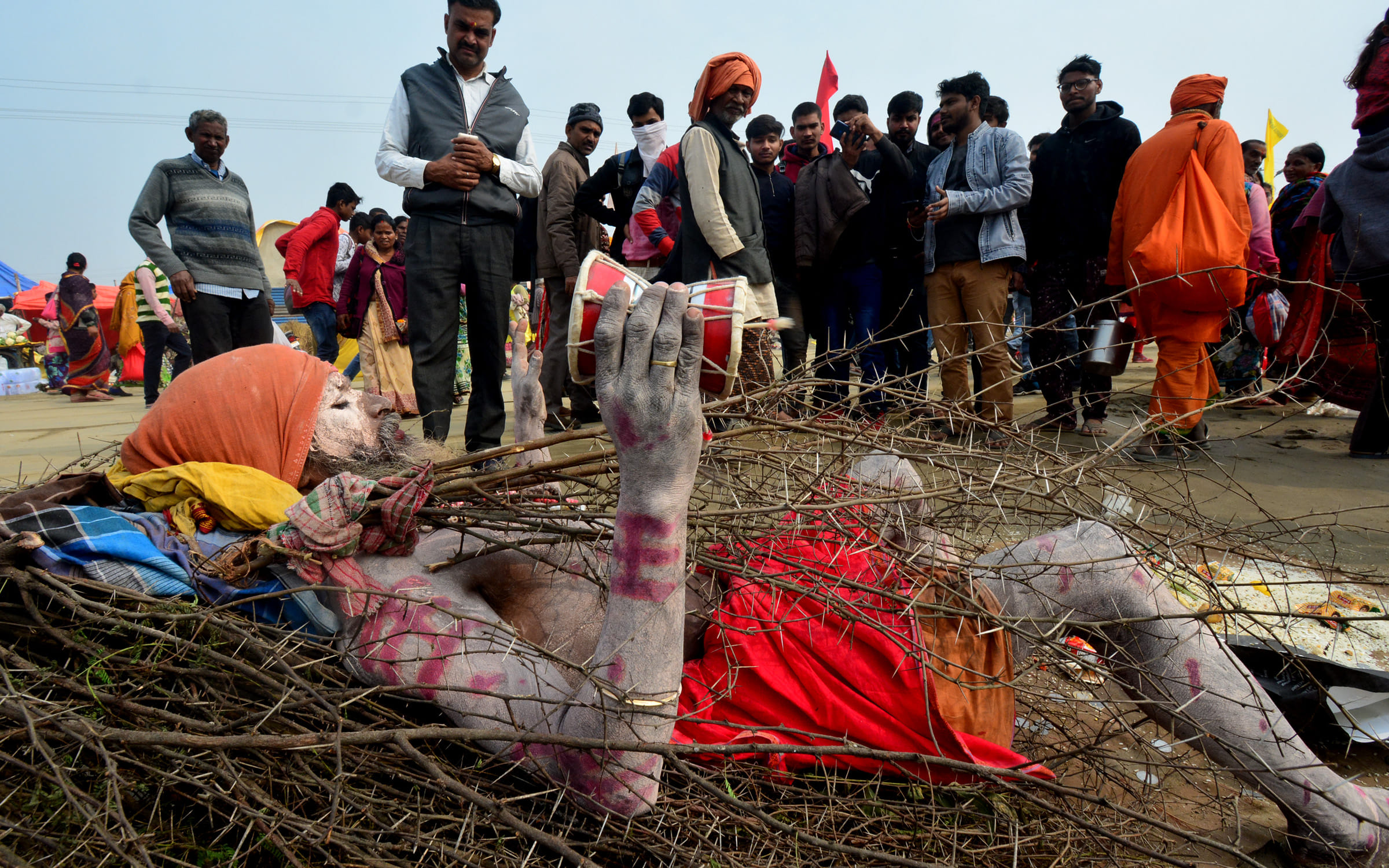 colourful Babas in Magh mela 2020