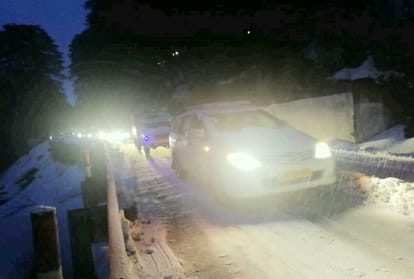 hailstorm in Shimla-Chamba and snowfall in Kufri including peaks again