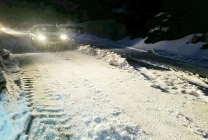 hailstorm in Shimla-Chamba and snowfall in Kufri including peaks again