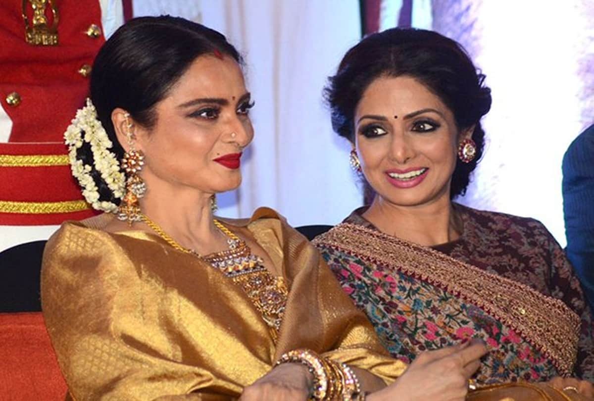 Janhvi Kapoor Spotted With Rekha Sridevi Here Are Rare Pics Of Legendary Actresses of Bollywood