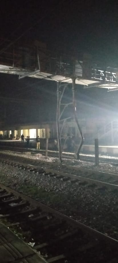 Footover bridge damaged by goods train, operations disrupted on Varanasi-Jaunpur-Lucknow route