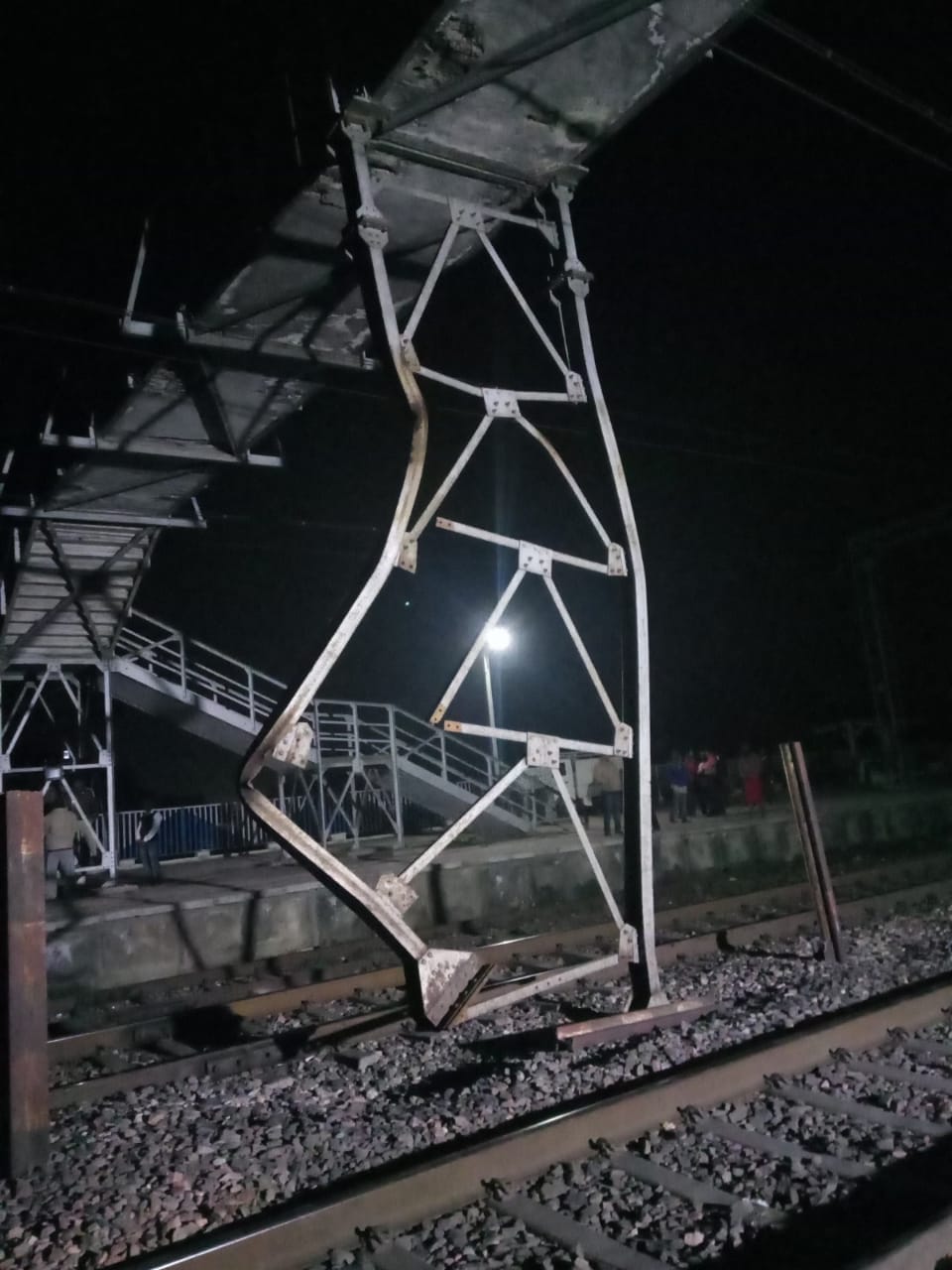 Footover bridge damaged by goods train, operations disrupted on Varanasi-Jaunpur-Lucknow route