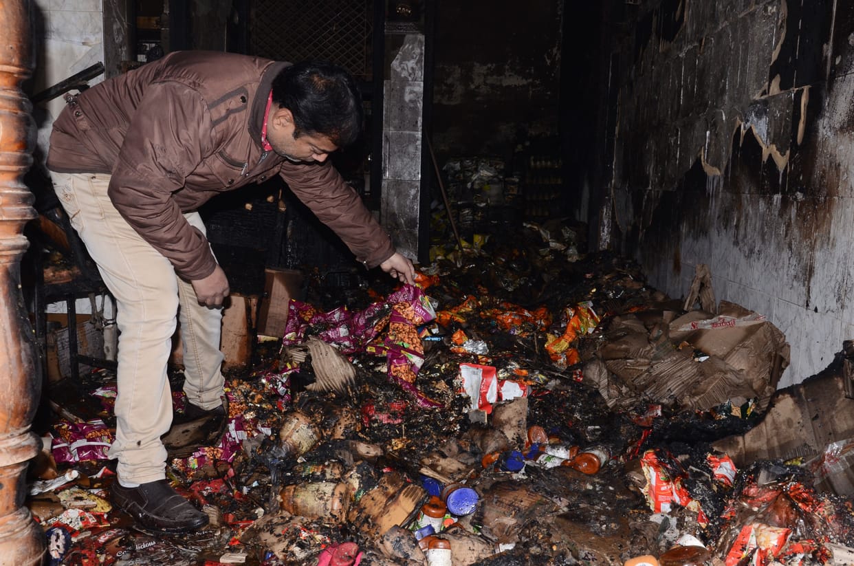 shop, burned, namkeen