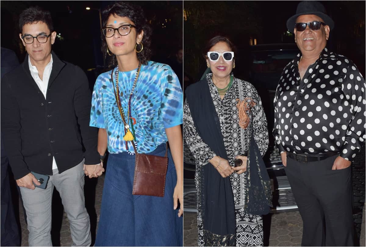 Javed Akhtar Birthday Bash Farhan Divya Urmila Aamir Kiran Richa Swara Ali Anil Satish