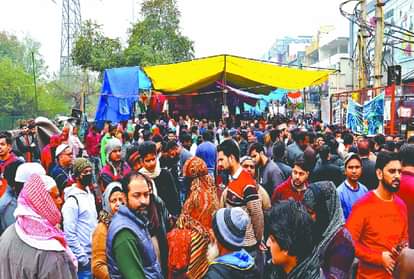 शाहीन बाग में प्रदर्शनकारी