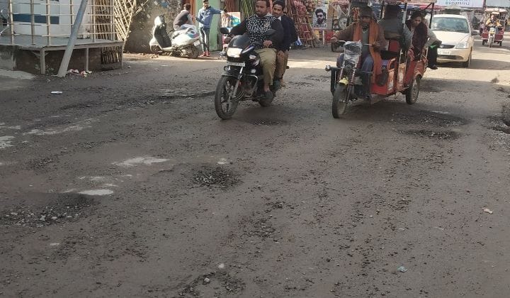 National Highway pit became a cause of trouble
