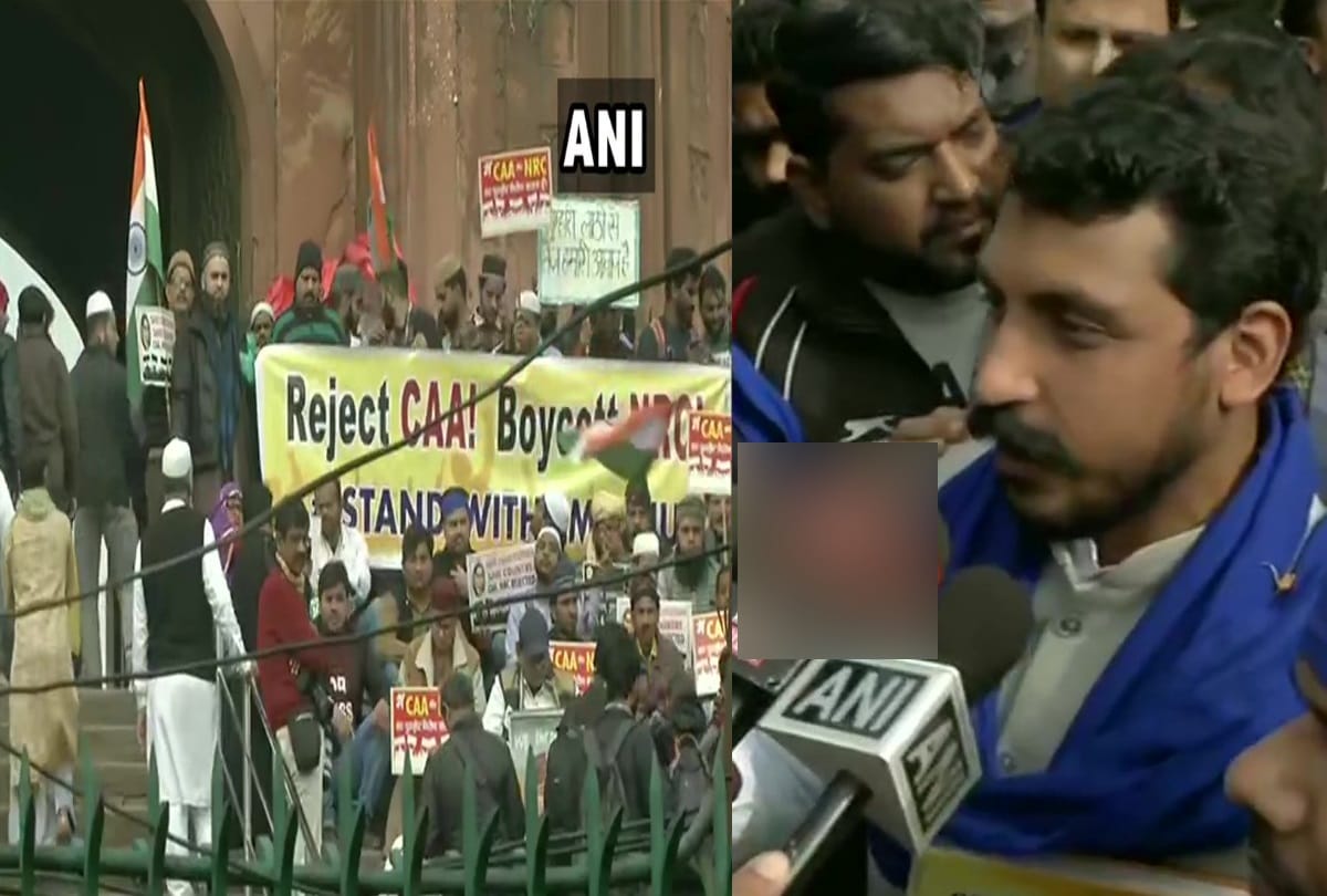 bhim army chief chandrashekhar azad reach jama masjid against caa nrc all updates
