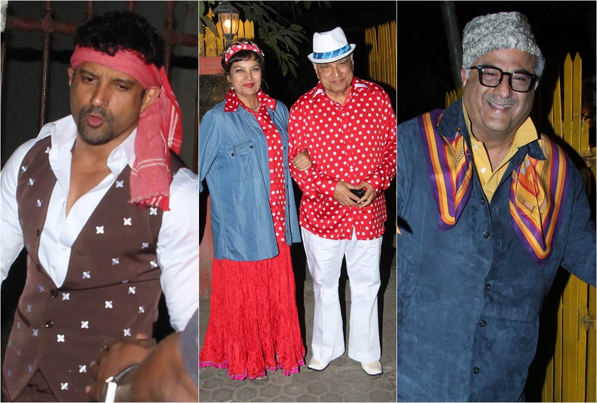 Javed Akhtar Birthday Bash Farhan Divya Urmila Aamir Kiran Richa Swara Ali Anil Satish
