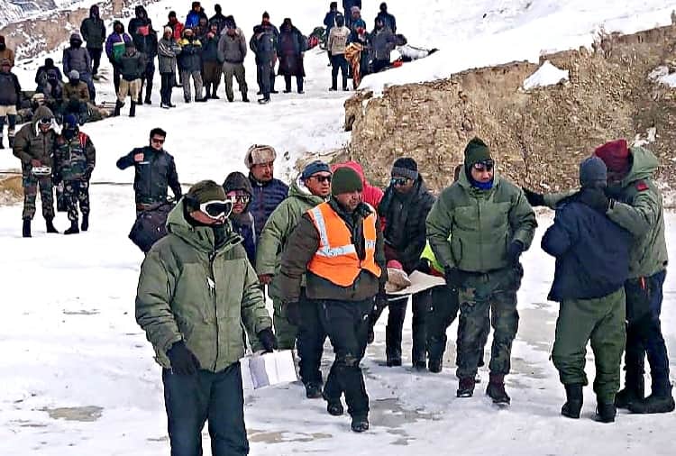 Indian air force rescued trekkers on Chadar Trek in Ladakh