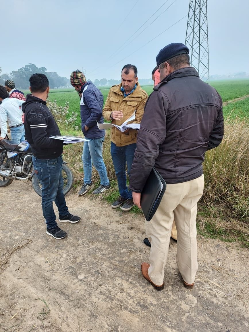 Panchayat department officials were unable to get possession in Talwadi, fatehabad