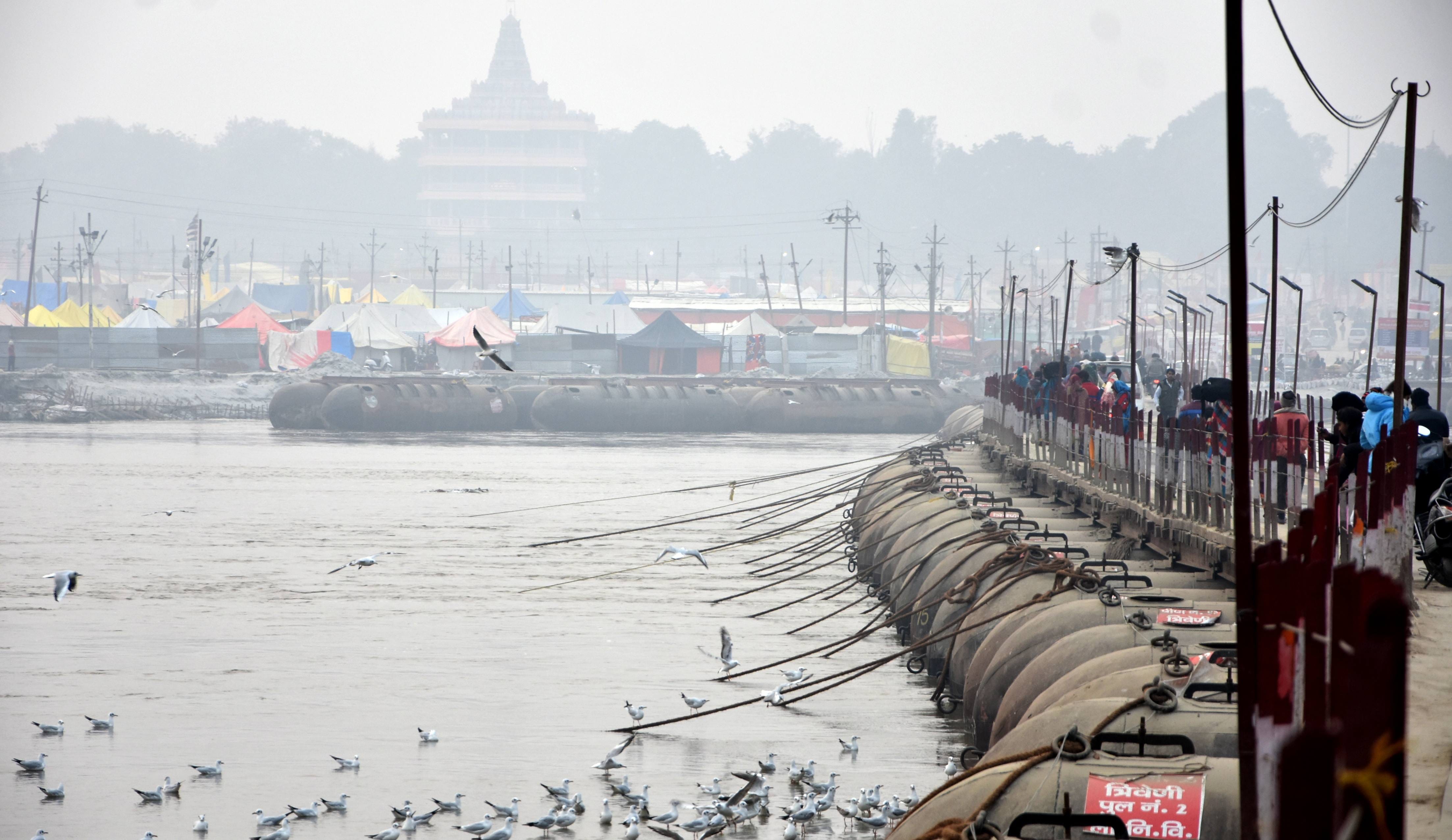 Magh Mela half past, CCTV work backward