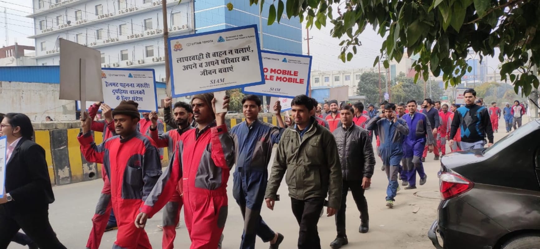 National Road Safety Week 2020 national road safety week theme 2020 Noida toyota dealership campaign