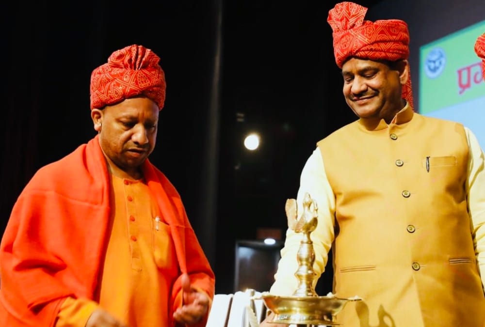Kisan Sammelan in Lokbhawan Lucknow.