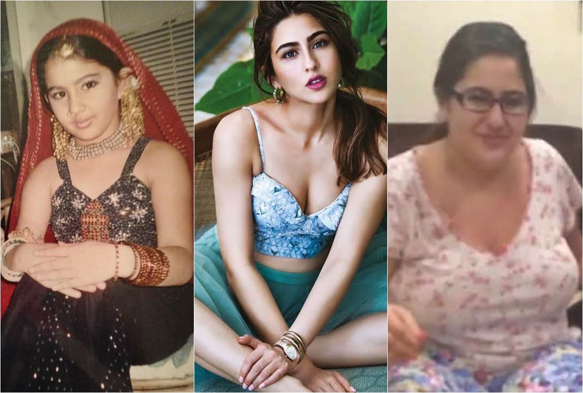 Love Aaj Kal Actress Sara Ali Khan Throwback Unseen Viral Photos