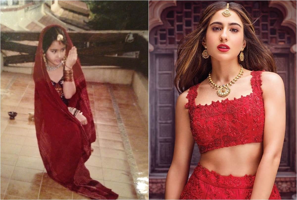 Love Aaj Kal Actress Sara Ali Khan Throwback Unseen Viral Photos