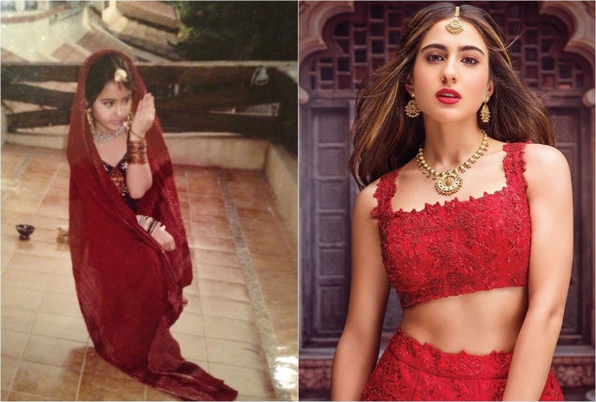 Love Aaj Kal Actress Sara Ali Khan Throwback Unseen Viral Photos