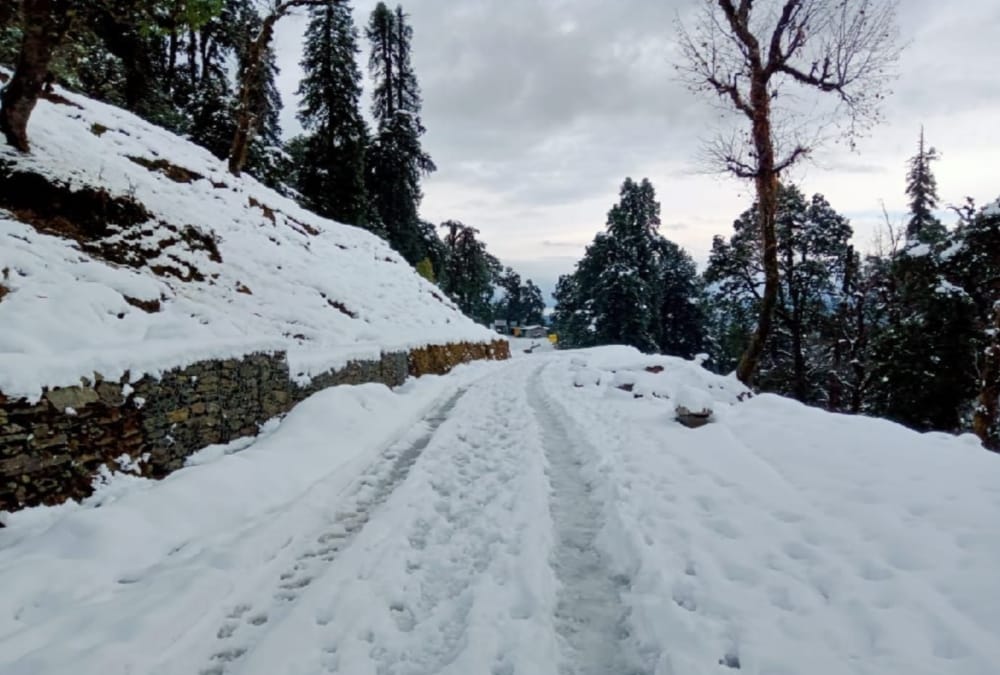 Snow Heavy Blanket Covered uttarakhand 650 villages today see Visuals