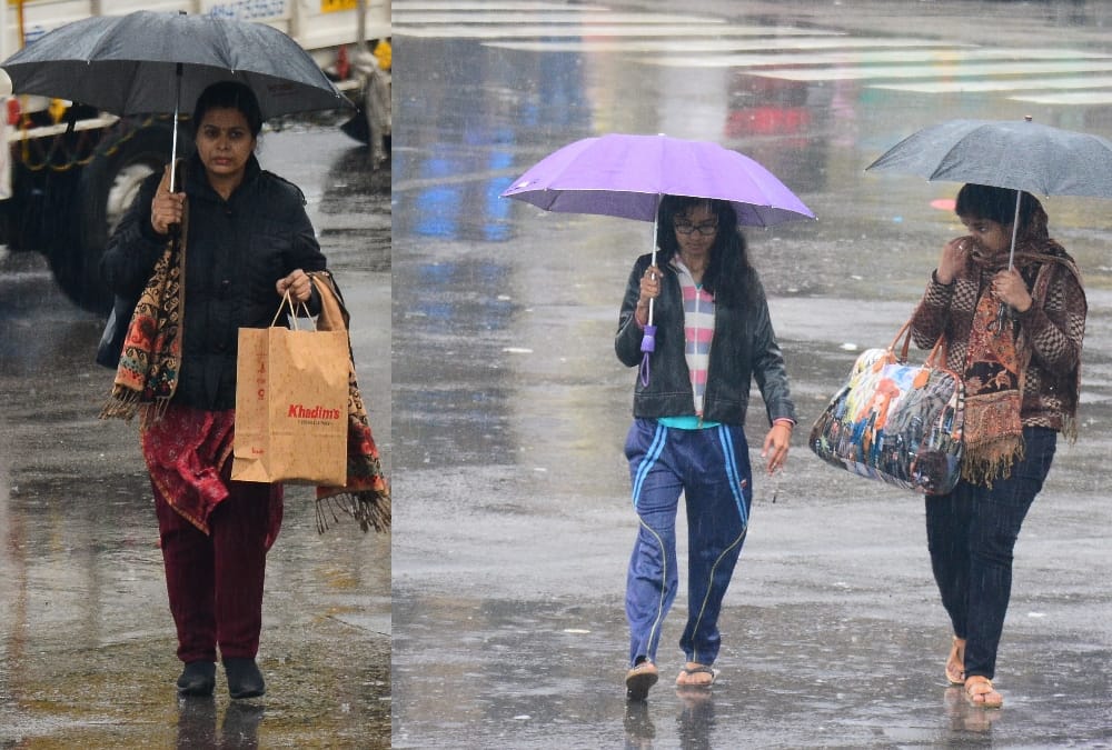 53 mm of rain in lucknow, maximum temperature recorded 15.8 degrees celsius