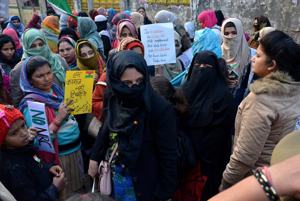 Woman Protest Against CAA NRC
