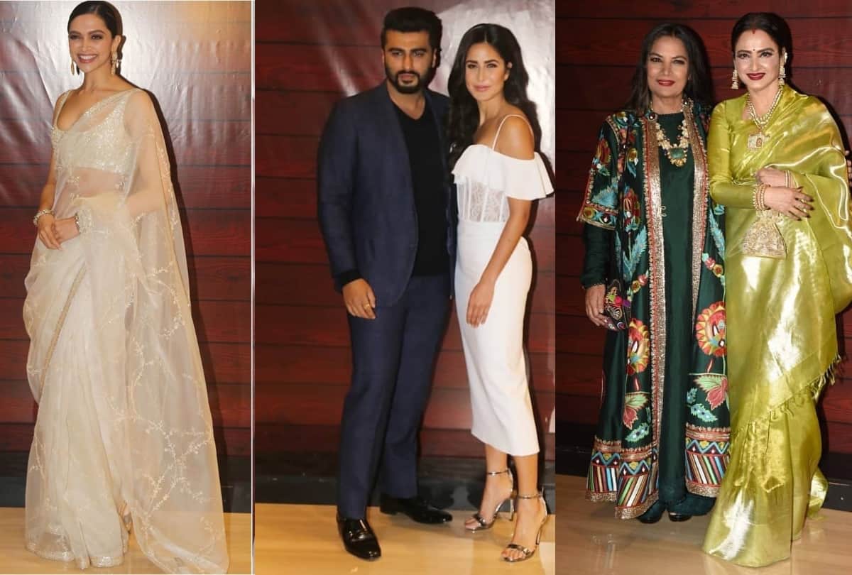 deepika padukone katrina kaif rekha shloka mehta look stylish in javed akhtar birthday party