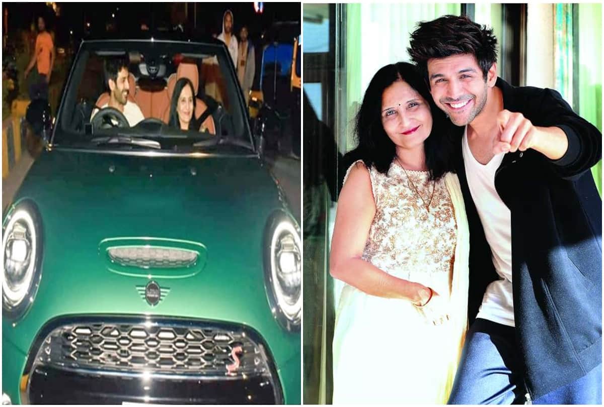 Love Aaj Kal Actor Kartik Aaryan Gifts Mother Green Mini Cooper Car on Her Birthday