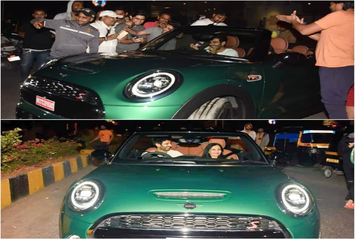 Love Aaj Kal Actor Kartik Aaryan Gifts Mother Green Mini Cooper Car on Her Birthday