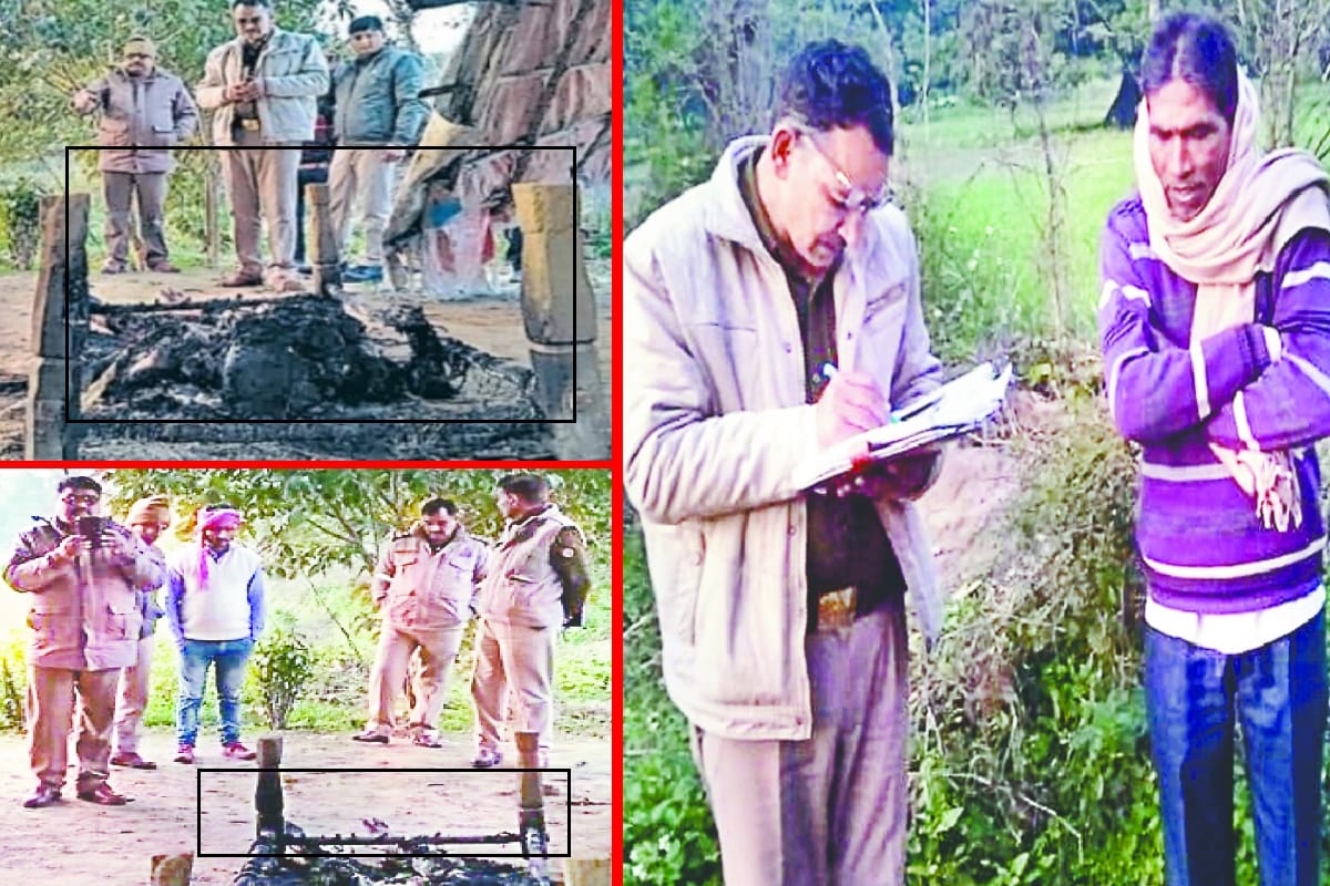 The woman murder case is not opened in the police investigation at Bijnor district of Uttar Pradesh