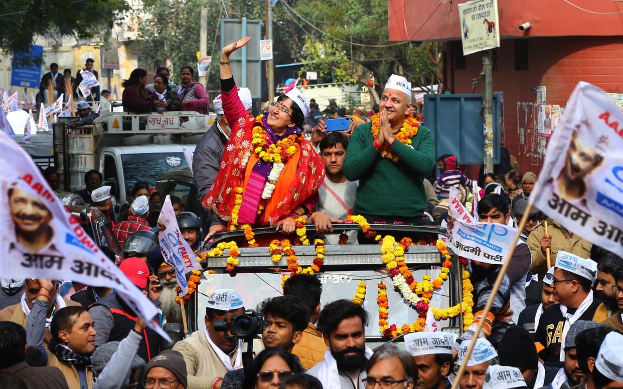 delhi assembly election, atishi marlena filled her nomination from kalkaji
