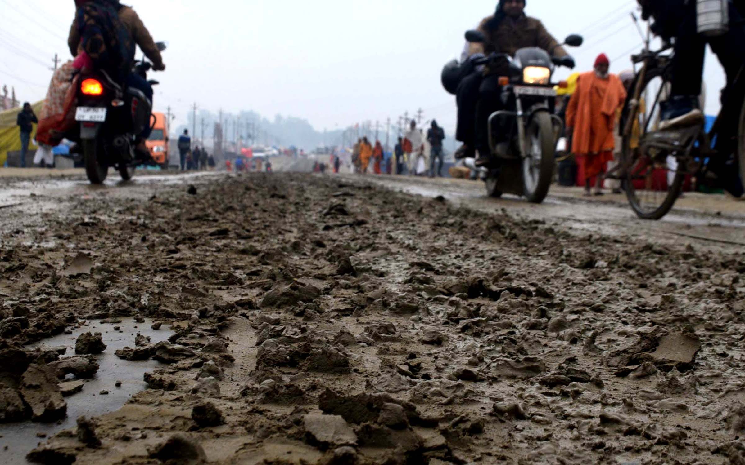 The rain washed away the arrangements of the Magh Mela, the trouble of the Kalpavis