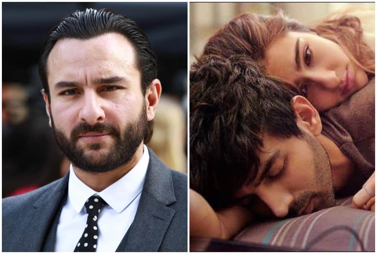 love aajkal saif ali khan reaction on sara ali khan kartik aryan chemistry
