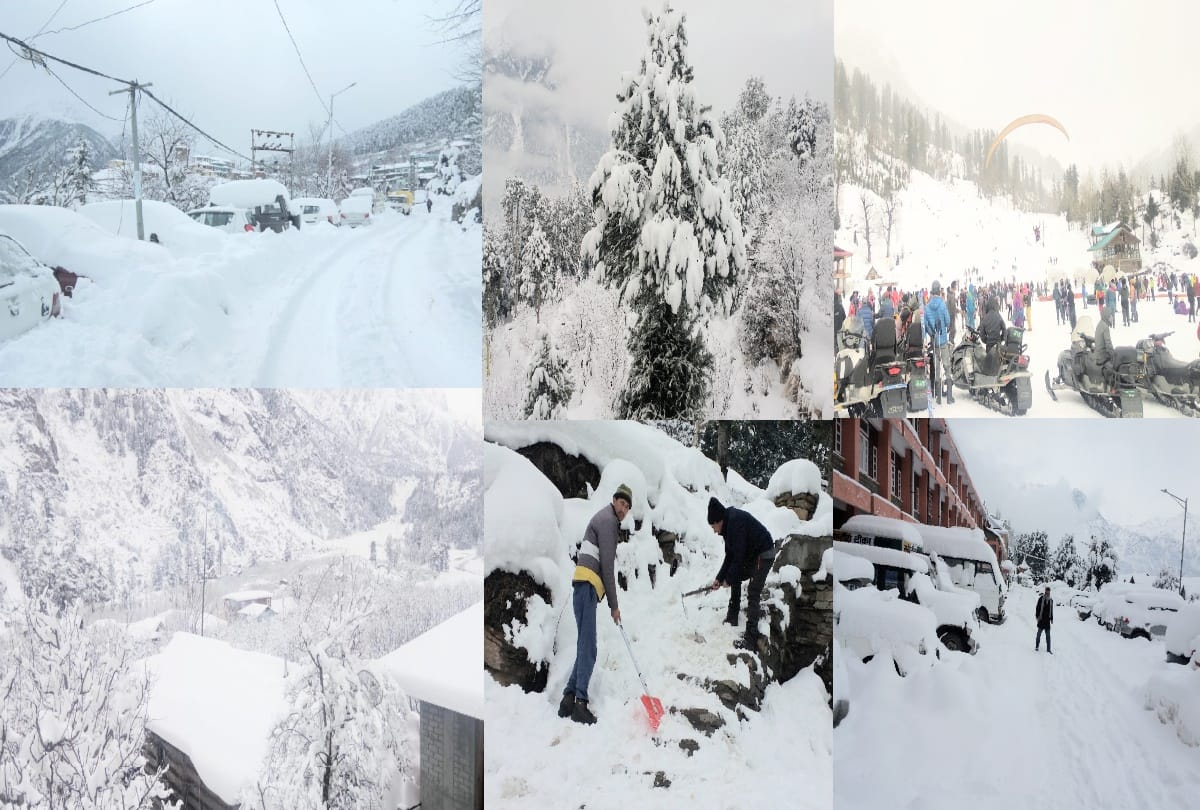 Himachal in cold wave, heavy snowfall on peaks, 186 roads blocked