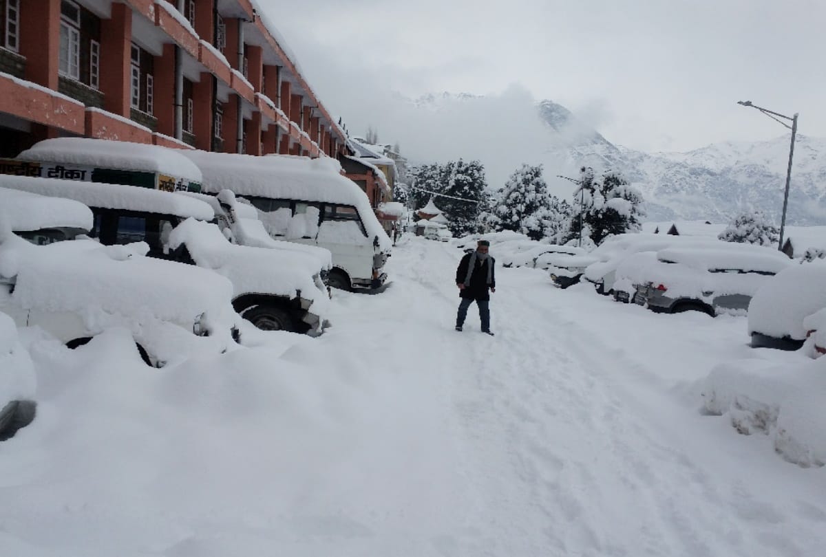 Himachal in cold wave, heavy snowfall on peaks, 186 roads blocked