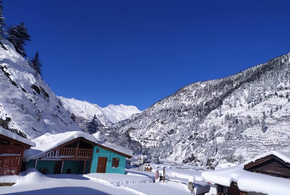 uttarakhand weather: hilly area covered with snow, people suffered from cold wave