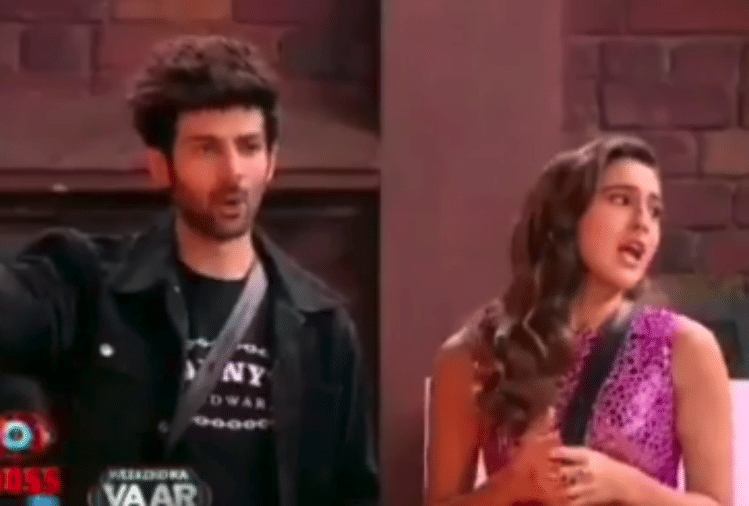 bigg boss 13 kartik aaryan and sara ali khan mimicry shehnaz gill and sidharth shukla