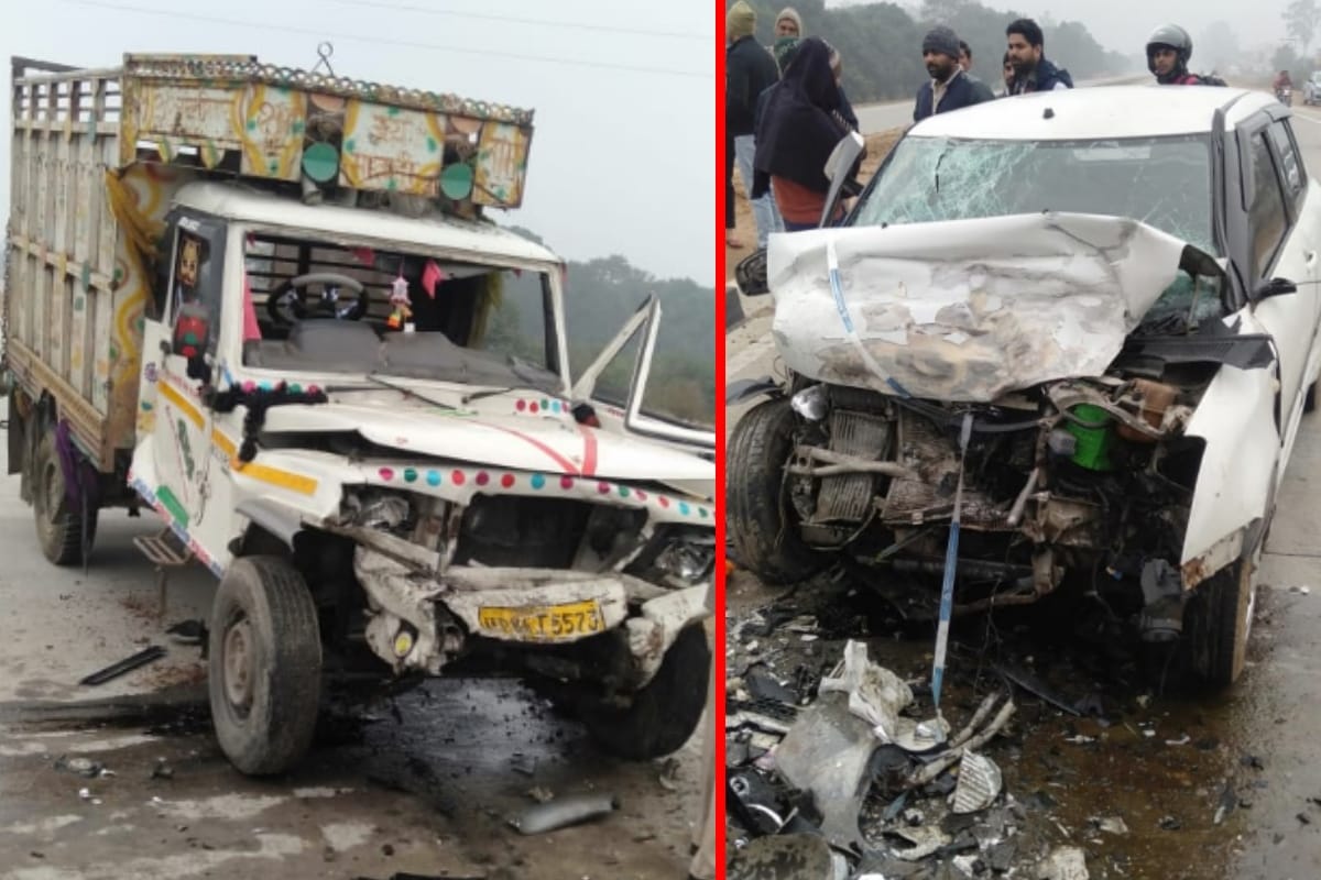 inspector died, three injured after car collided with Mahindra pick-up on Meerut-Bay