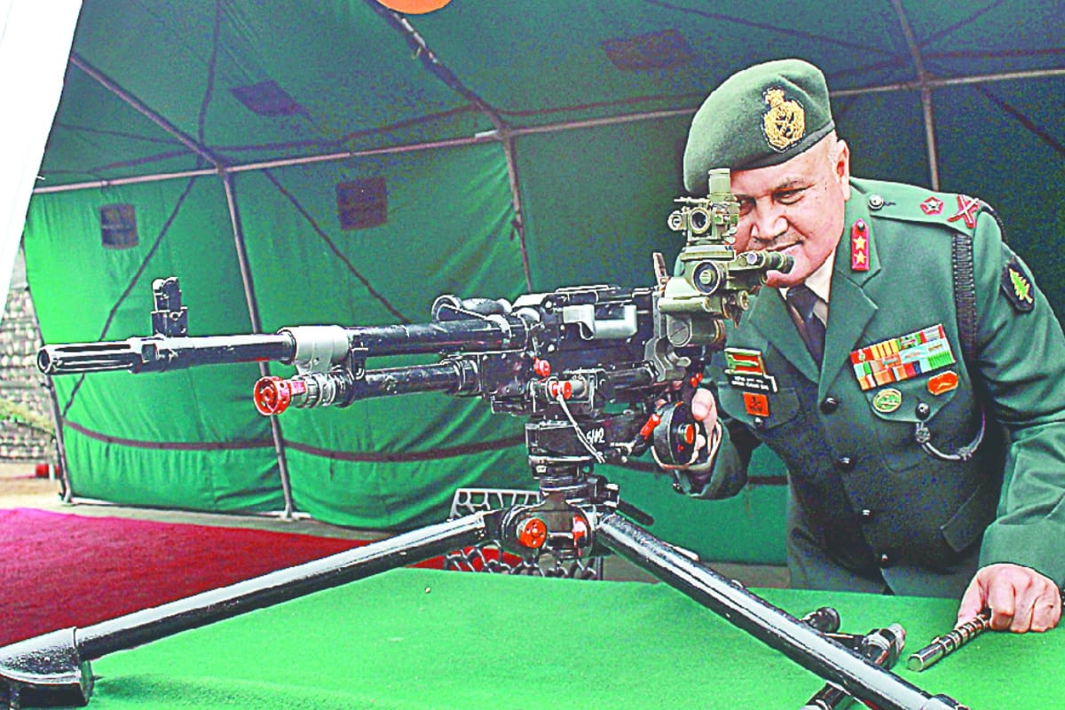 Children get excited at the Know your Army exhibition in Meerut cantoment