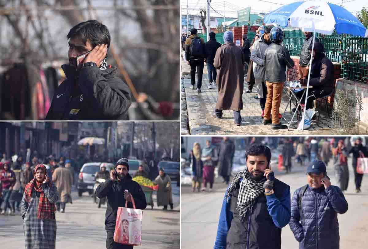 internet service in kashmir, Prepaid mobile service restored in Kashmir
