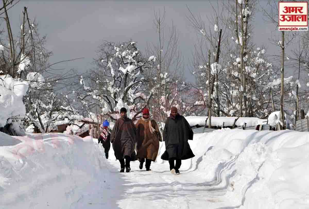 Jammu kashmir and Ladakh Union Territory received heavy snowfall and rain alert