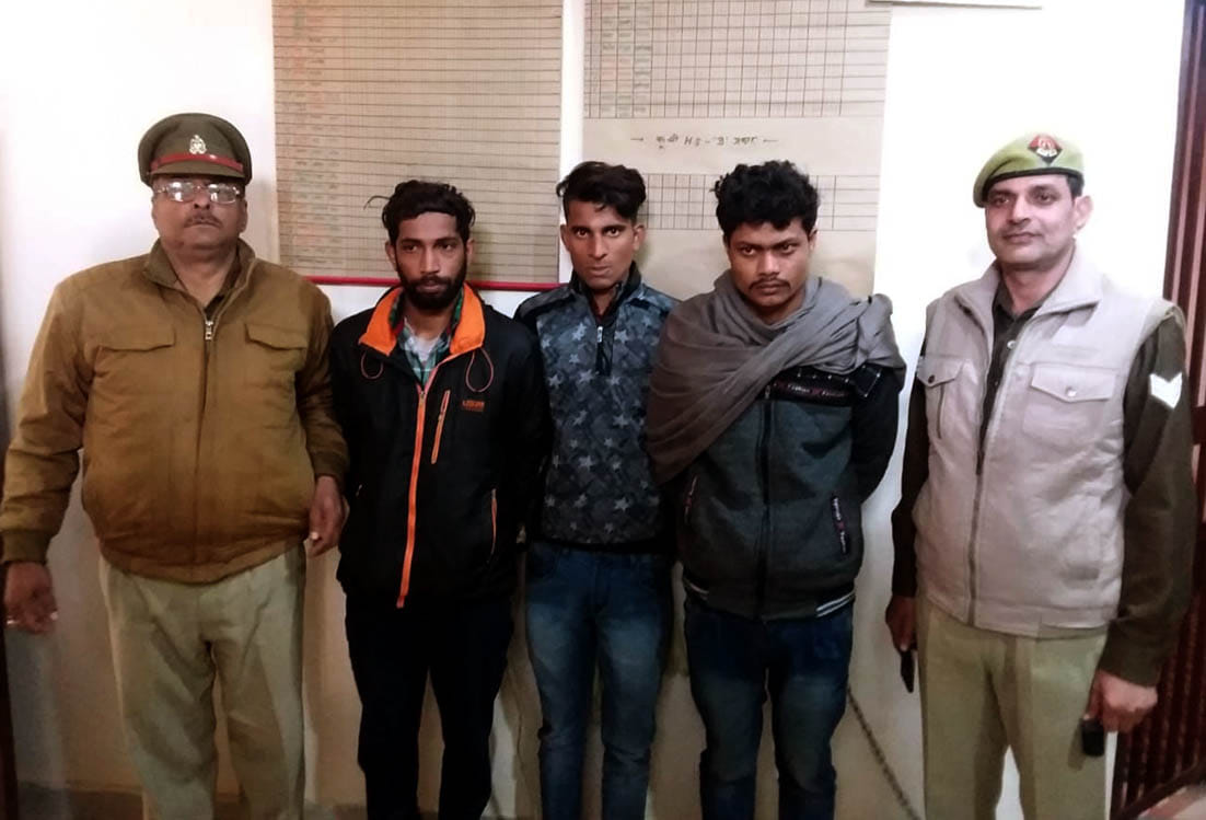 Three arrested for stealing material from school mid day meal